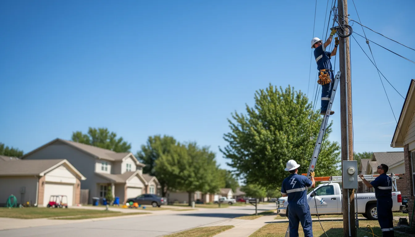 Residential electrician providing installation services in Forest City, IA